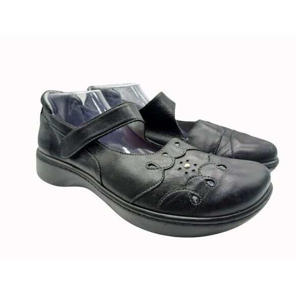 Naot Womens Black Leather Mary Jane Shoes Adjustable Strap EU 42 US 11 Comfort - Picture 2 of 15